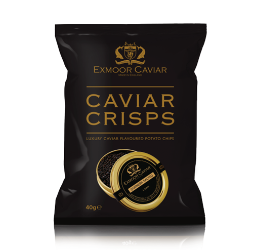 Exmoor Caviar Luxury Caviar Crisps, 40g